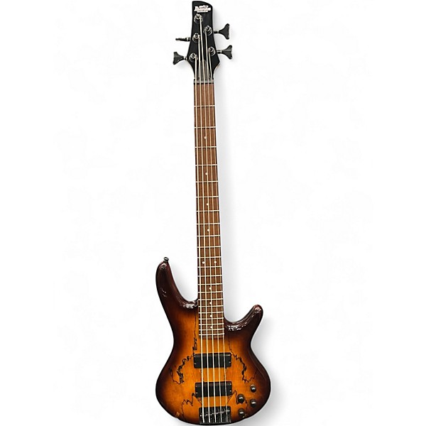 Used Ibanez GSR205 5 String 2 Tone Sunburst Electric Bass Guitar