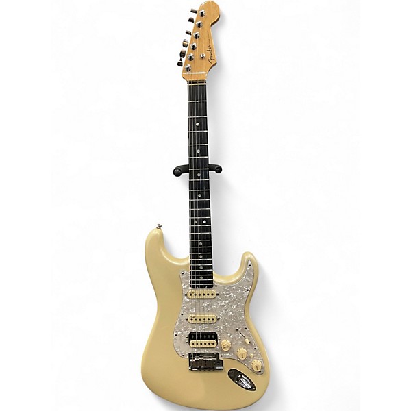 Used 2017 Fender American Elite Stratocaster HSS Shawbucker Olympic Pearl Solid Body Electric Guitar