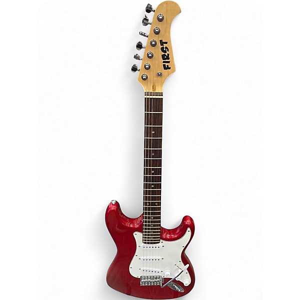 Used First S Type Red Solid Body Electric Guitar