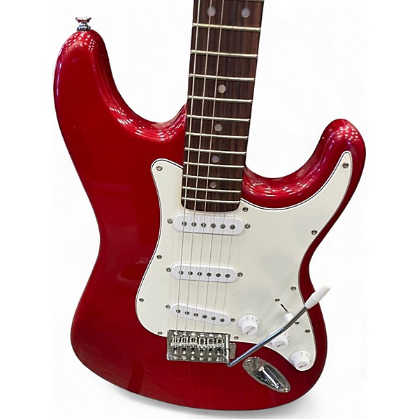 Used First S Type Red Solid Body Electric Guitar