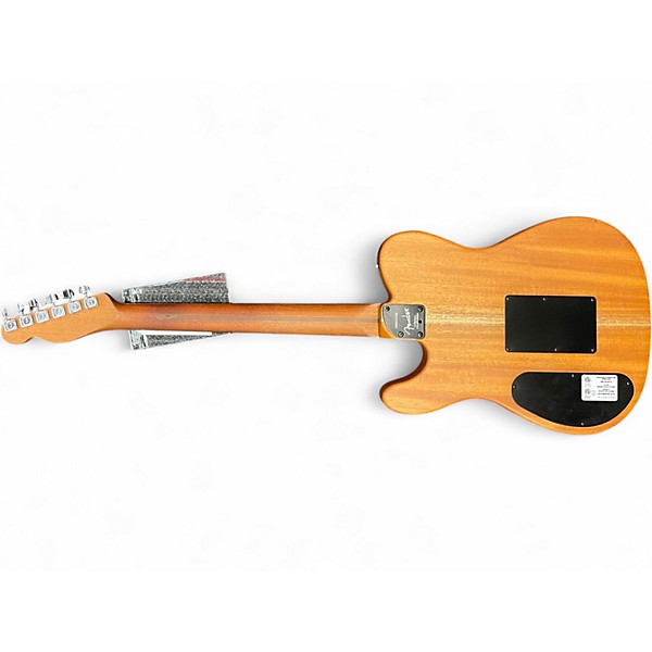 Used Fender American Acoustasonic Telecaster Black Acoustic Electric Guitar