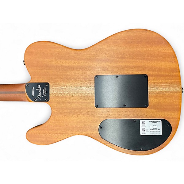Used Fender American Acoustasonic Telecaster Black Acoustic Electric Guitar