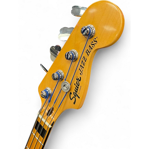 Used Squier Classic Vibe 70s Jazz Bass Black Electric Bass Guitar