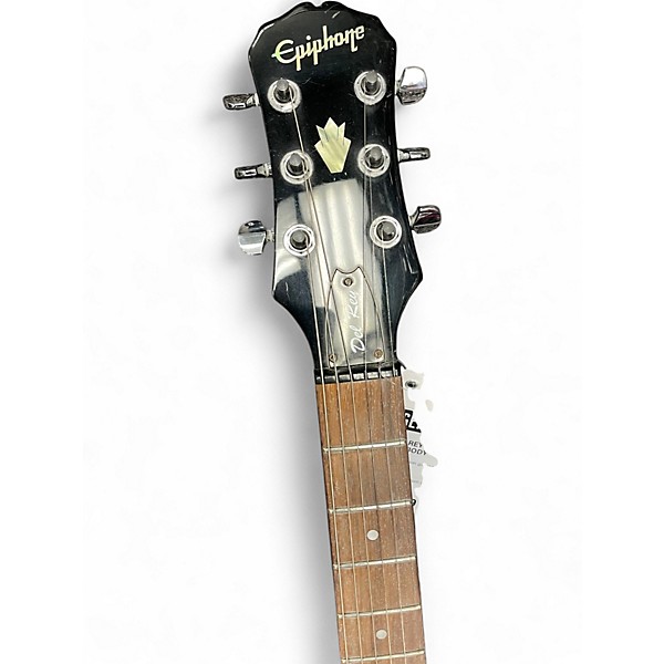 Used Epiphone Del Rey Trans Black Solid Body Electric Guitar