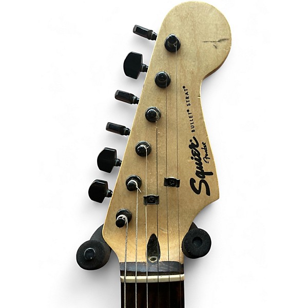 Used Squier Bullet Stratocaster HSS 2 Tone Sunburst Solid Body Electric Guitar
