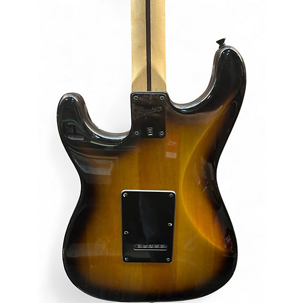Used Squier Bullet Stratocaster HSS 2 Tone Sunburst Solid Body Electric Guitar