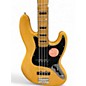 Used Squier CV JAZZ BASS Natural Electric Bass Guitar
