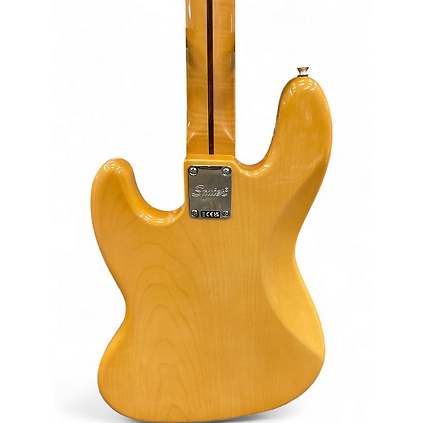 Used Squier CV JAZZ BASS Natural Electric Bass Guitar