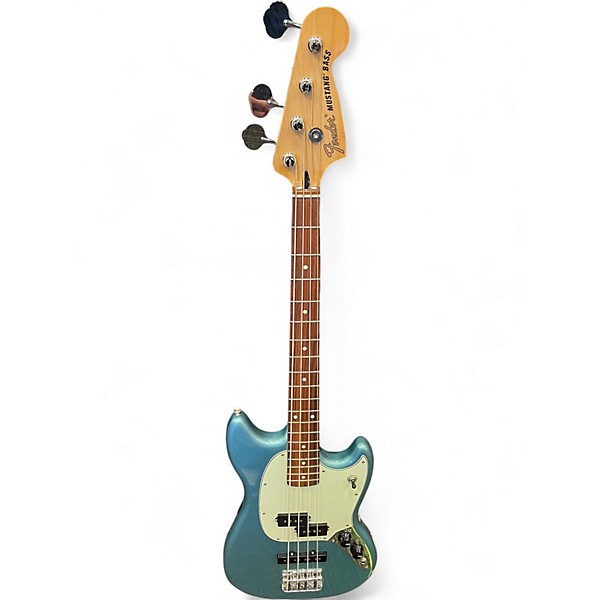 Used Fender Mustang Bass PLAYER II TIDE POOL Electric Bass Guitar