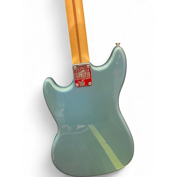 Used Fender Mustang Bass PLAYER II TIDE POOL Electric Bass Guitar