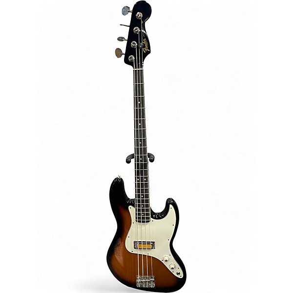 Used Fender Gold Foil Jazz Bass 2 Color Sunburst Electric Bass Guitar