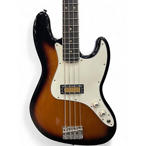 Used Fender Gold Foil Jazz Bass 2 Color Sunburst Electric Bass Guitar
