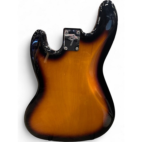 Used Fender Gold Foil Jazz Bass 2 Color Sunburst Electric Bass Guitar