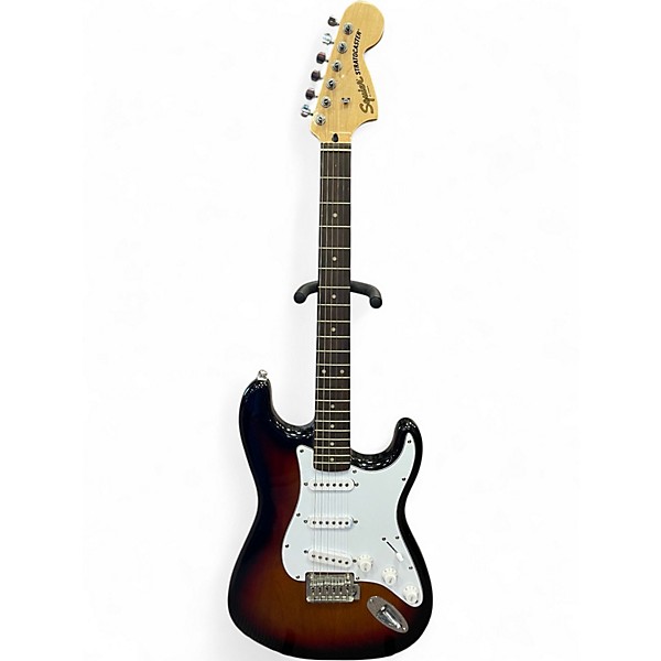 Used Squier Standard Stratocaster 2 Tone Sunburst Solid Body Electric Guitar