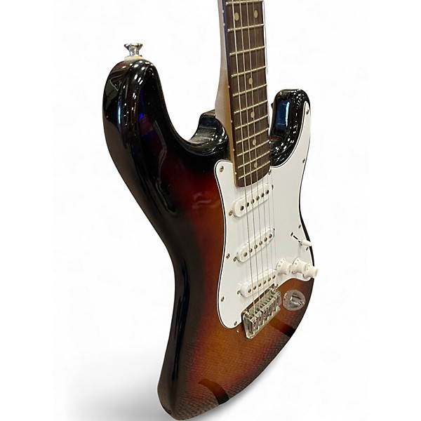 Used Squier Standard Stratocaster 2 Tone Sunburst Solid Body Electric Guitar