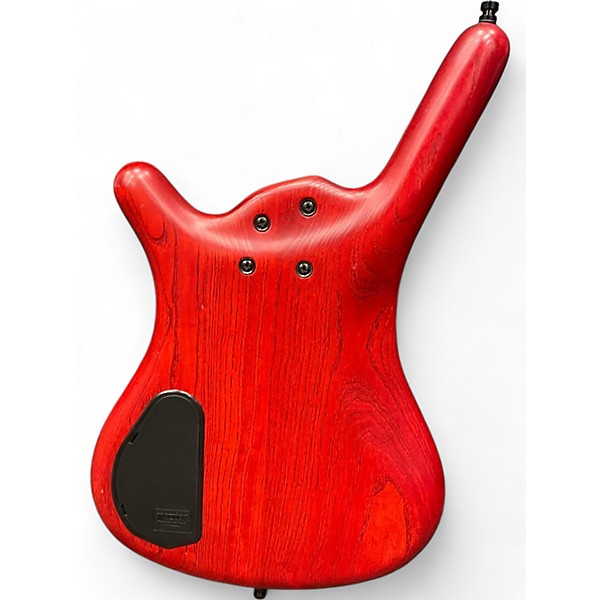 Used Warwick Corvette 4 String Red Electric Bass Guitar