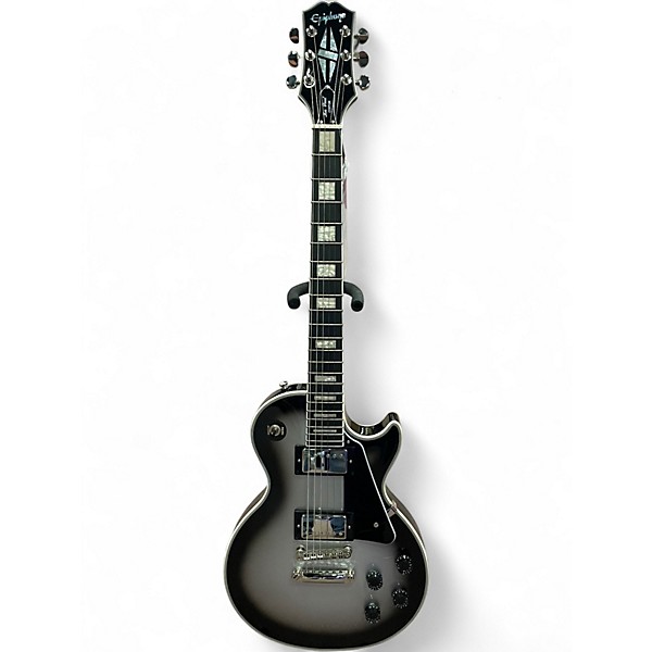 Used Epiphone Les Paul Custom Silverburst Solid Body Electric Guitar