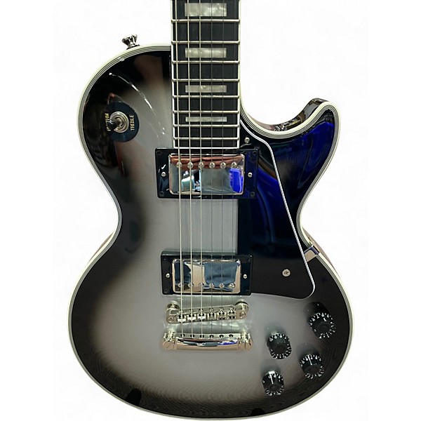 Used Epiphone Les Paul Custom Silverburst Solid Body Electric Guitar