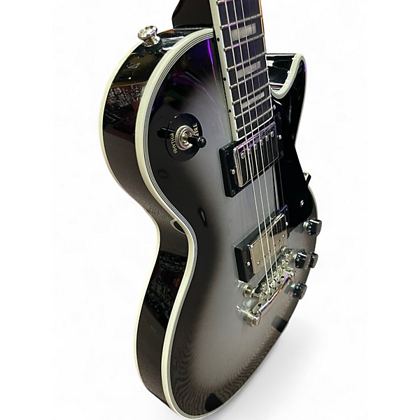 Used Epiphone Les Paul Custom Silverburst Solid Body Electric Guitar