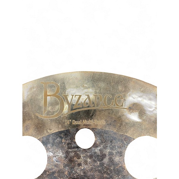 Used MEINL 14in BYZANCE DUAL MULTI TRASH Cymbal