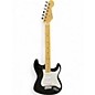 Used Fender Standard Stratocaster Black and White Solid Body Electric Guitar thumbnail