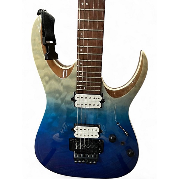 Used Ibanez RGA42HPTQM ICE BURG Solid Body Electric Guitar