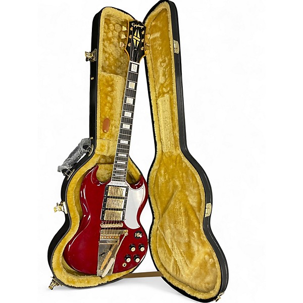 Used Epiphone Joe Bonamassa ‘63 Custom SG Custom Heritage Cherry Solid Body Electric Guitar