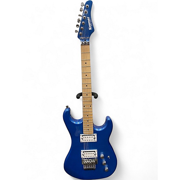Used Kramer LACER SERIES Blue Solid Body Electric Guitar