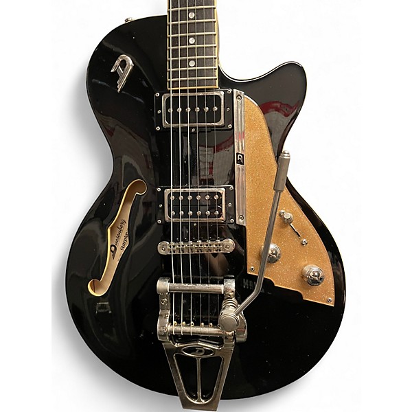 Used Duesenberg Starplayer TV Black Hollow Body Electric Guitar
