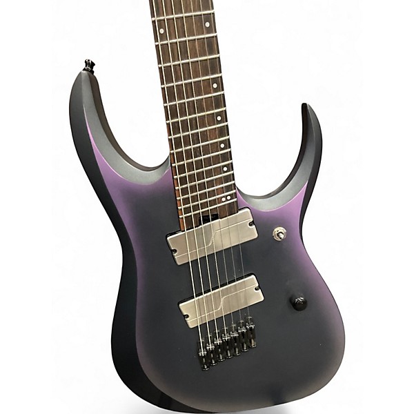Used Ibanez RGA71AL Axion Label 7 String AURORA BURST Solid Body Electric Guitar