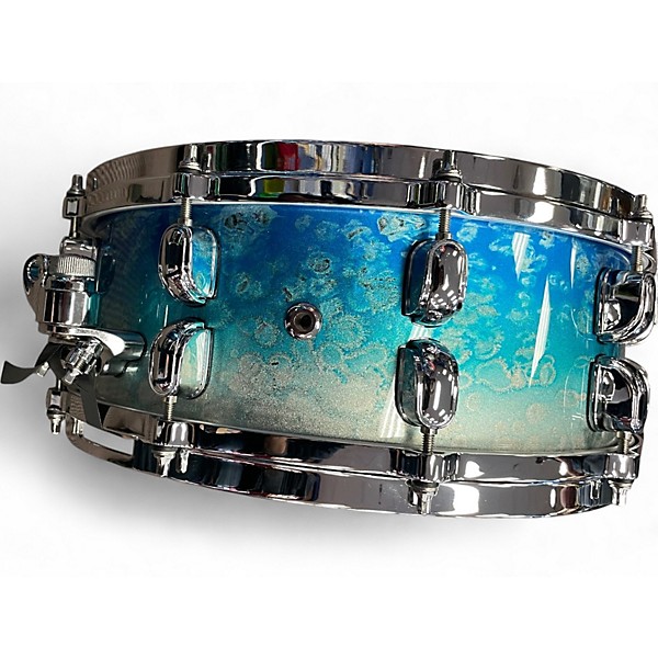 Used TAMA 5X14 STARCLASSIC WALNUT BIRCH SNARE MOLTEN BLUE ICE FADE Drum
