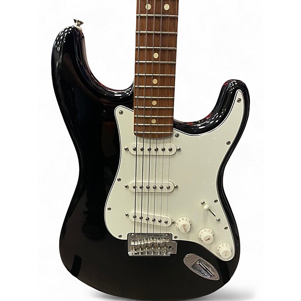 Used Fender Player Stratocaster Black Solid Body Electric Guitar