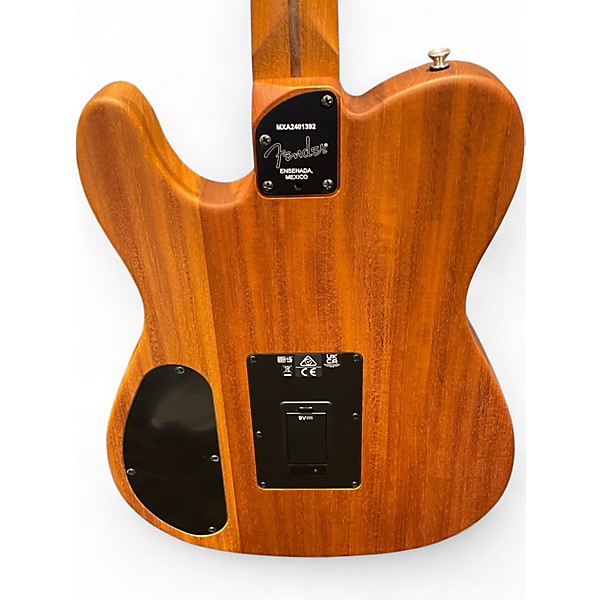 Used Fender Acoustasonic Player Telecaster BRUSHED BLACK Acoustic Electric Guitar