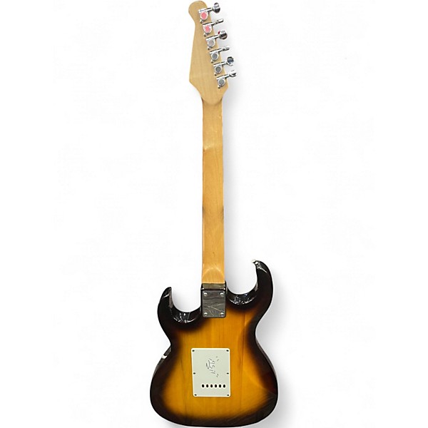 Used J. Reynolds Strat 3 Color Sunburst Solid Body Electric Guitar
