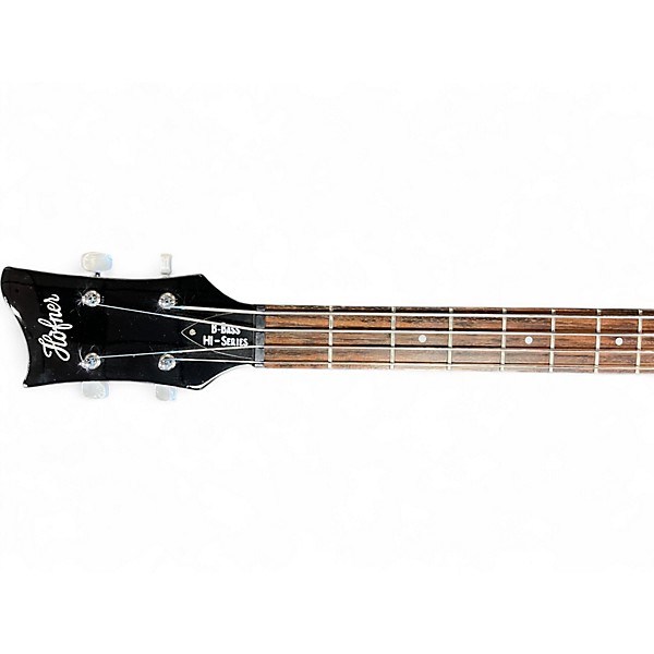 Used Hofner Hi Series B Bass 2 Tone Sunburst Electric Bass Guitar
