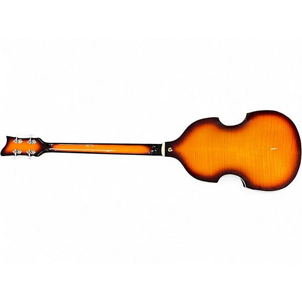 Used Hofner Hi Series B Bass 2 Tone Sunburst Electric Bass Guitar