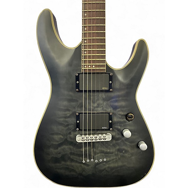 Used Schecter Guitar Research DIAMOND C-1 PLATINUM Charcoal Solid Body Electric Guitar
