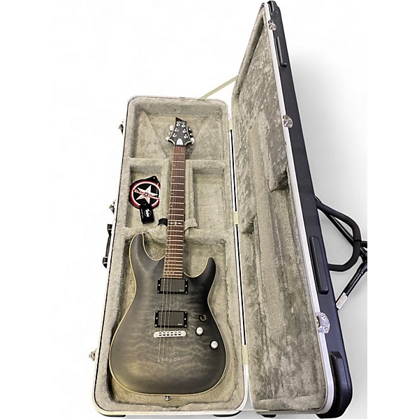 Used Schecter Guitar Research DIAMOND C-1 PLATINUM Charcoal Solid Body Electric Guitar