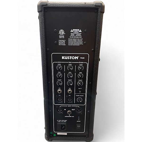 Used Kustom PA PA50 Powered Speaker
