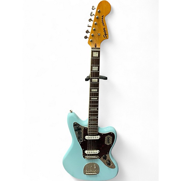 Used Squier CLASSIC VIBE 70S JAGUAR Daphne Blue Solid Body Electric Guitar