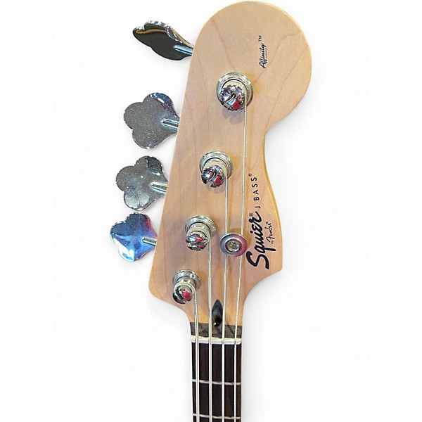 Used Squier Affinity Jazz Bass Black Electric Bass Guitar