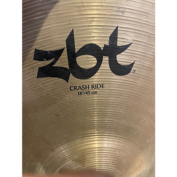 Used Zildjian 18in ZBT Crash Ride Cymbal