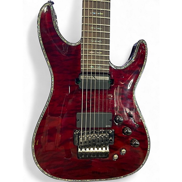 Used Schecter Guitar Research HELLRAISER-S Black Cherry Solid Body Electric Guitar