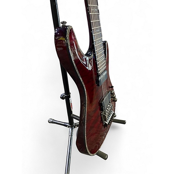 Used Schecter Guitar Research HELLRAISER-S Black Cherry Solid Body Electric Guitar