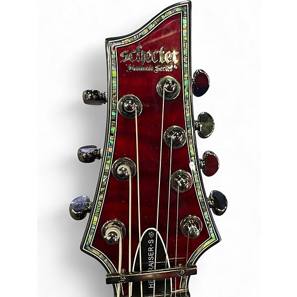 Used Schecter Guitar Research HELLRAISER-S Black Cherry Solid Body Electric Guitar