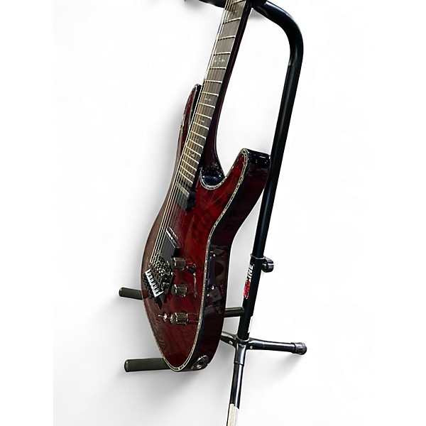 Used Schecter Guitar Research HELLRAISER-S Black Cherry Solid Body Electric Guitar