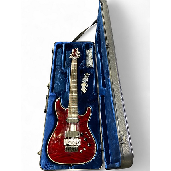 Used Schecter Guitar Research HELLRAISER-S Black Cherry Solid Body Electric Guitar