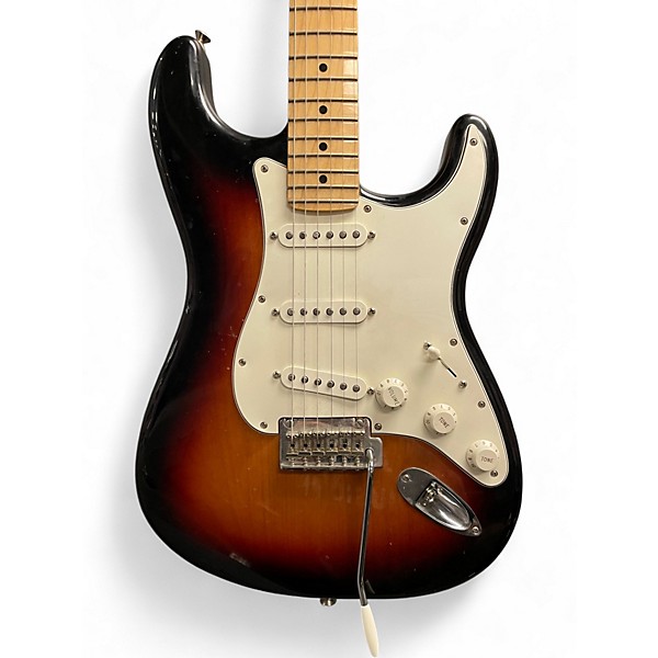 Used Fender Player Stratocaster 3 Color Sunburst Solid Body Electric Guitar