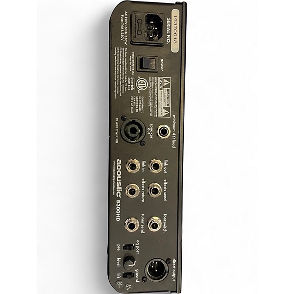 Used Acoustic B300HD Bass Amp Head