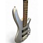 Used Ibanez SR305 5 String Silver Electric Bass Guitar